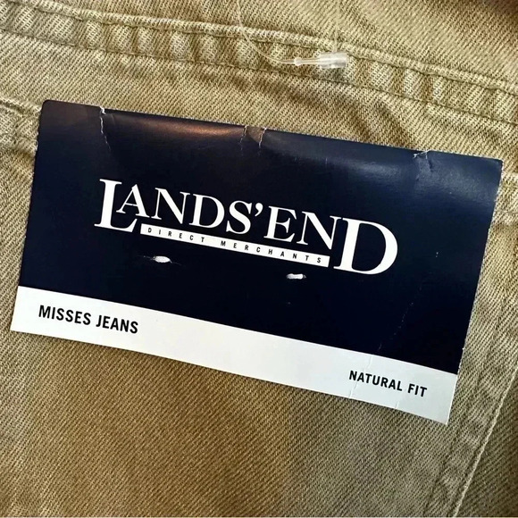 NWT Land’s End Women’s Tan Jeans Natural Fit Sz 16 - Picture 5 of 8